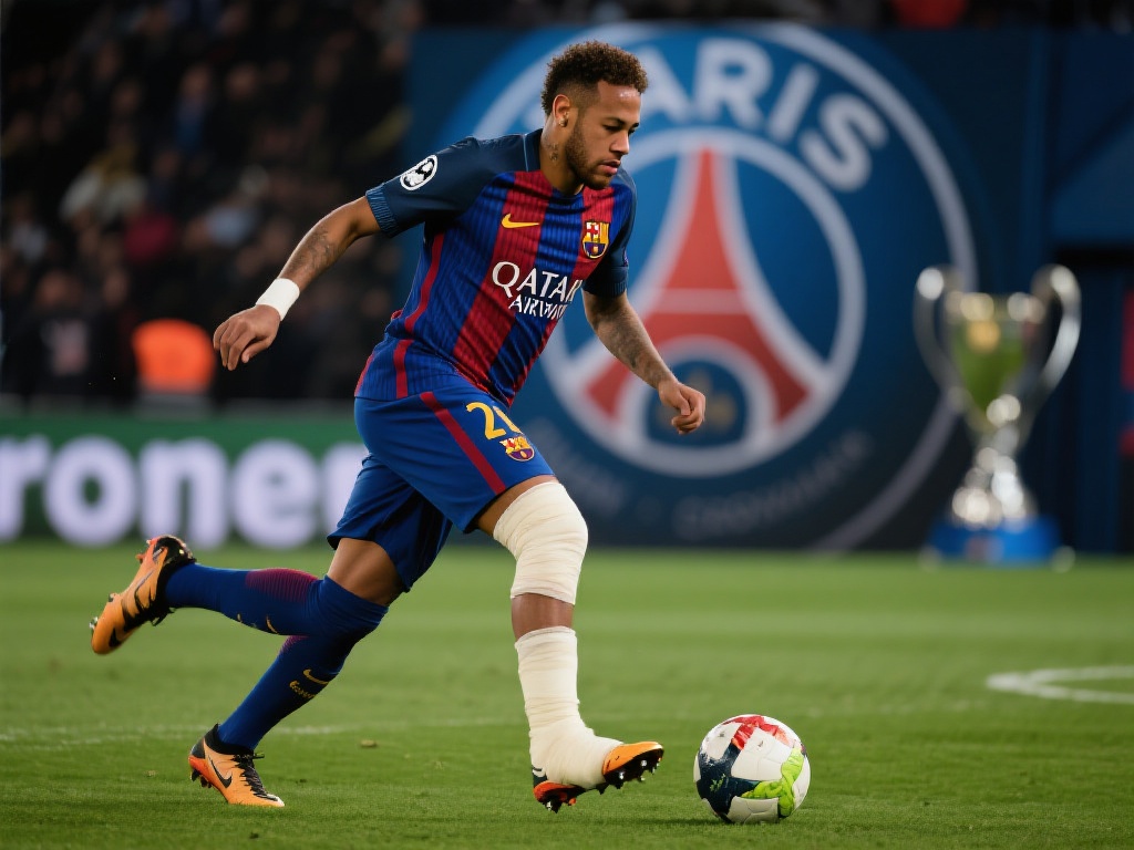 内马尔的天赋和技巧无可指责，从桑托斯到巴