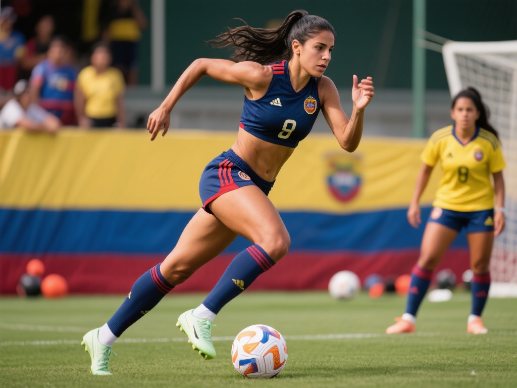 哥伦比亚女子球队因身材与魅力爆红,被誉为最性感球队 以队员玛丽亚为例,这位球员凭借一系列训练